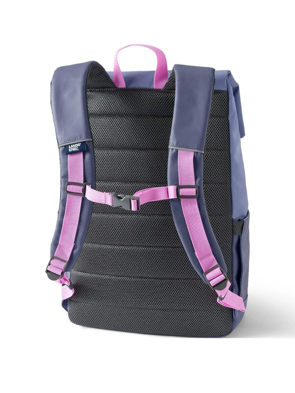 Lands' End Kids Flap Front Backpack - One Size Fits Most - Fresh Lilac Colorbloc